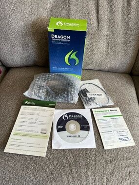 Nuance Dragon Naturally Speaking Premium Version 12 Speech Recognition Software